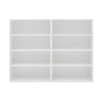 Bibliothèque minimaliste Okak, étagères de rangement à 8 niveaux, organisateur de rangement double couche multifonctionnel pour salon, bureau