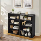 Bibliothèque minimaliste Okak, étagères de rangement à 8 niveaux, organisateur de rangement double couche multifonctionnel pour salon, bureau