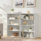 Bibliothèque minimaliste Okak, étagères de rangement à 8 niveaux, organisateur de rangement double couche multifonctionnel pour salon, bureau
