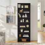 Bibliothèque minimaliste Okak, étagères de rangement à 8 niveaux, organisateur de rangement double couche multifonctionnel pour salon, bureau