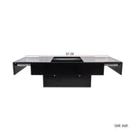 Table basse de rangement rectangulaire GDFStudio Kelsen Modern 39.37 avec plateau coulissant