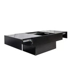 Table basse de rangement rectangulaire GDFStudio Kelsen Modern 39.37 avec plateau coulissant