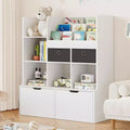 47.8in Kids Wooden Bookshelf with 4 Drawers,Children Bookcase Baby Storage Book Rack,Floor Toy Chest Playroom for Kids Room,Classroom