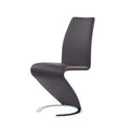 HomeStock Grey Horseshoe Dining Chair