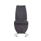 HomeStock Grey Horseshoe Dining Chair