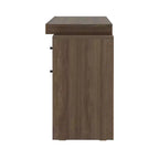Okak 47.5IN Bureau extensible moderne, bureau d'ordinateur avec 2 tiroirs et 1 étagère, bureau d'écriture pour salle de lecture, bureau d'étude