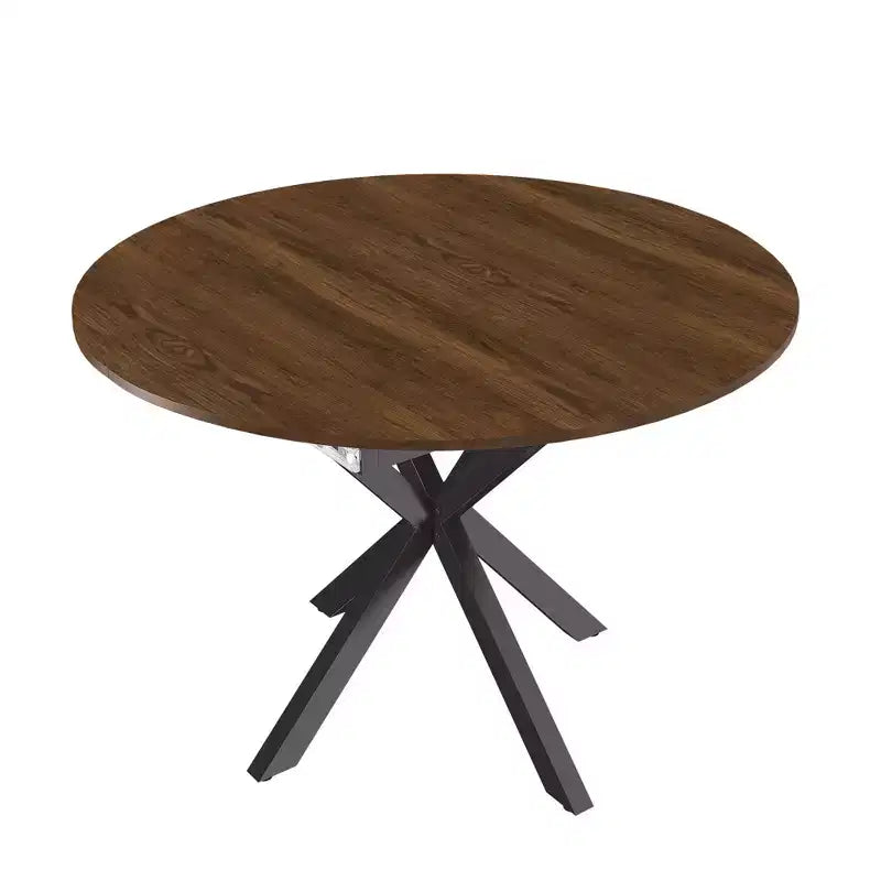 Table à manger moderne rétractable Okak 59IN pour 6 personnes, table pliante avec base en acier au carbone, table de cuisine pour salle à manger, salon