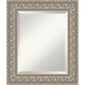 Amanti Art Sydney Silver Beveled Framed Bathroom Vanity Wall Mirror