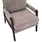 Fauteuil d'appoint en chenille Vatros, style Mid-Century Modern