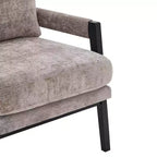 Fauteuil d'appoint en chenille Vatros, style Mid-Century Modern
