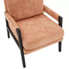 Fauteuil d'appoint en chenille Vatros, style Mid-Century Modern