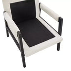 Fauteuil d'appoint en chenille Vatros, style Mid-Century Modern