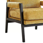 Fauteuil d'appoint en chenille Vatros, style Mid-Century Modern