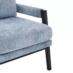 Fauteuil d'appoint en chenille Vatros, style Mid-Century Modern