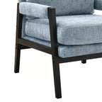 Fauteuil d'appoint en chenille Vatros, style Mid-Century Modern