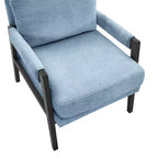 Fauteuil d'appoint en chenille Vatros, style Mid-Century Modern