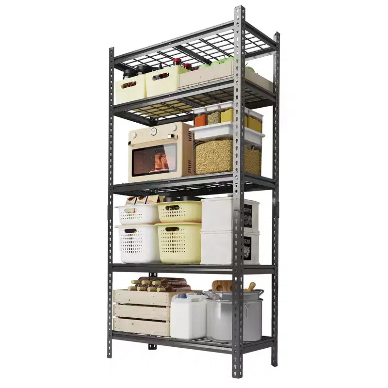 COZONY Heavy Duty Storage Shelves 5-Tier Adjustable Metal Shelving Unit Boltless Assembly High Capacity for Garage Basement Pantry