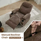 Fauteuil inclinable, fauteuil inclinable à bascule pivotant à 360° pour adultes, pour salon, chambre, maison