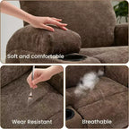 Fauteuil inclinable, fauteuil inclinable à bascule pivotant à 360° pour adultes, pour salon, chambre, maison