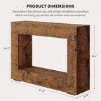47 in Farmhouse Console Table,Entryway Console Table with Storage, Industrial Hallway Accent Table for Living Room, Entrance