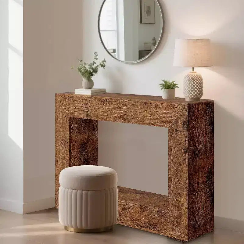 47 in Farmhouse Console Table,Entryway Console Table with Storage, Industrial Hallway Accent Table for Living Room, Entrance