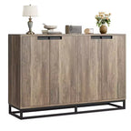 4 Doors and Shelves,Buffet Storage Cabinet, Sideboard Modern Credenza 