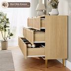 Commode en rotin pour la chambre, armoires de rangement grande capacité pour la garde-robe, convient pour le salon, le couloir et la chambre d'enfant.