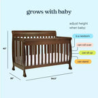 Lit de bébé convertible 4-en-1 Kalani de daVinci