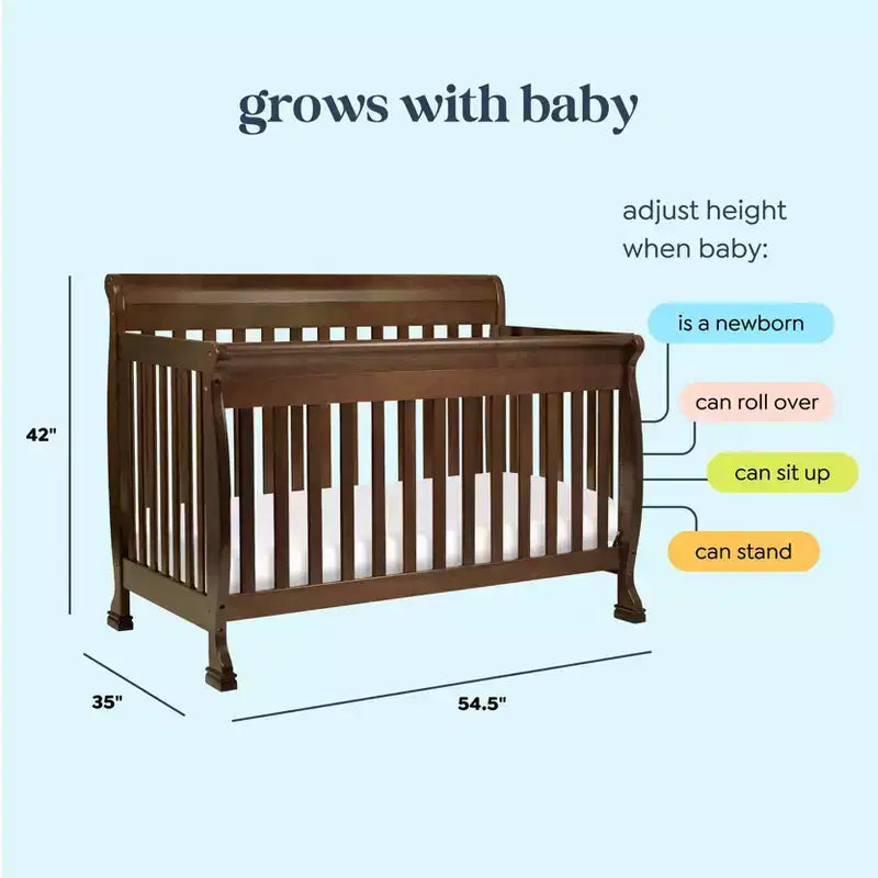 Lit de bébé convertible 4-en-1 Kalani de daVinci