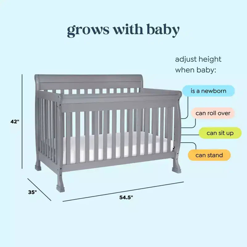 Lit de bébé convertible 4-en-1 Kalani de daVinci