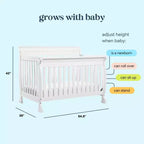 Lit de bébé convertible 4-en-1 Kalani de daVinci