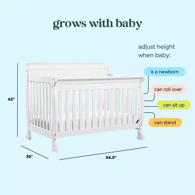 Lit de bébé convertible 4-en-1 Kalani de daVinci