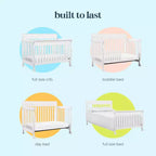 Lit de bébé convertible 4-en-1 Kalani de daVinci