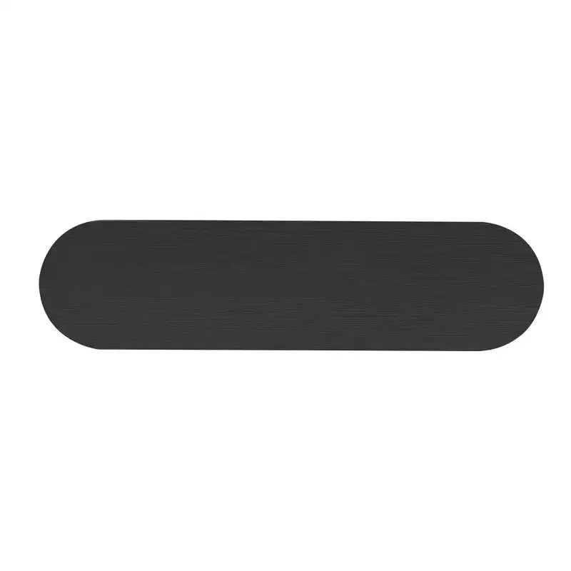 Console moderne Luxystar avec 2 tiroirs dissimulés, plateau ovale et design cannelé pour entrée et salon