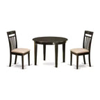 Coastal Dining Table Set - 5 Piece Kitchen Table with Chairs - Craftsman Style Table Set