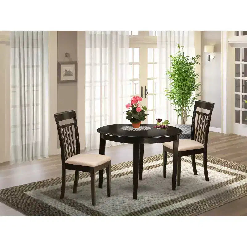 Ensemble de salle à manger côtier - Table de cuisine 5 pièces avec chaises - Ensemble de table de style artisanal