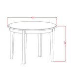 Ensemble de salle à manger côtier - Table de cuisine 5 pièces avec chaises - Ensemble de table de style artisanal