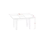 Classic Dinette Set - Small Dining Table & Chairs - Kitchen Table Set for 4 - Elegant Design