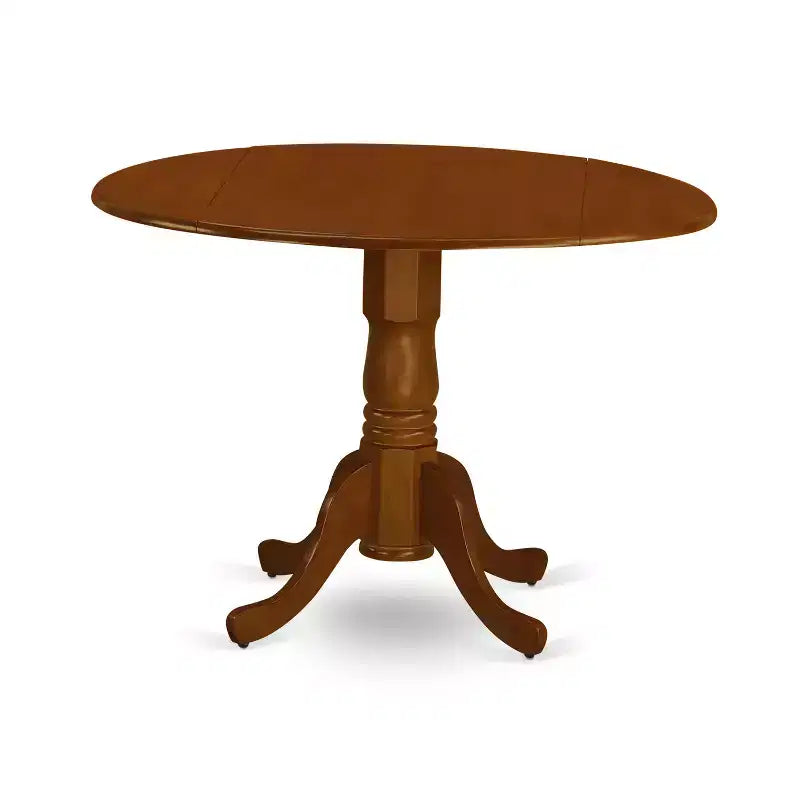 Vintage 3-Piece Dining Set - Drop Leaf Table & 2 Chairs - Compact Kitchen Table Set - Black Cherry Finish