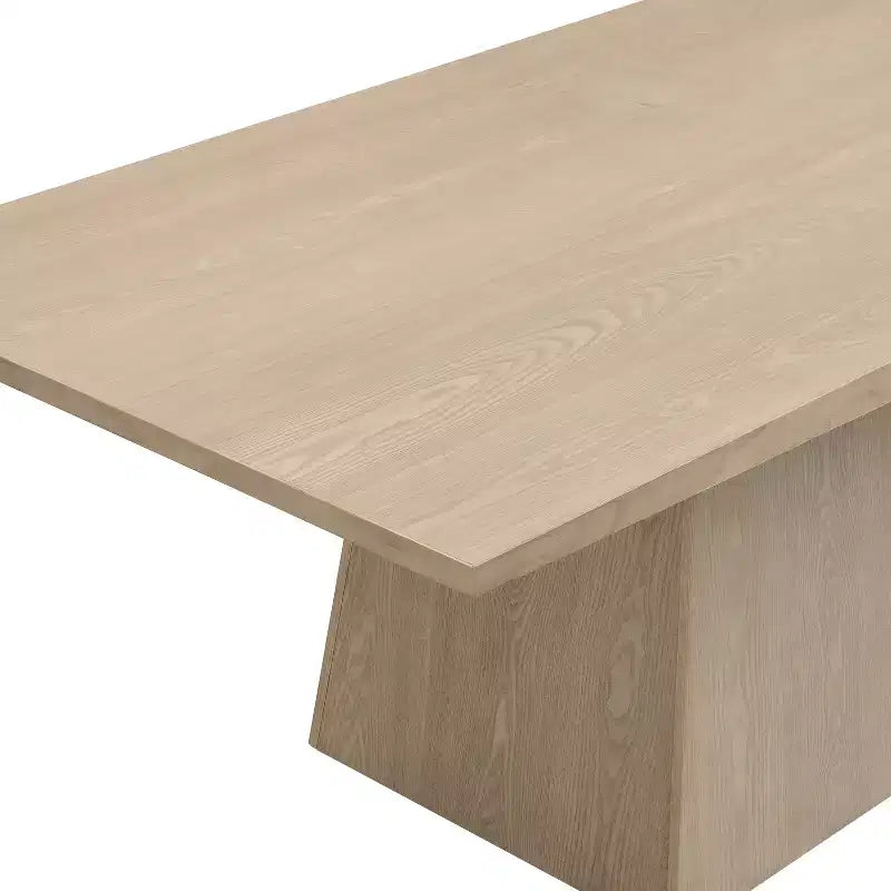 Table à manger surdimensionnée à pied central Kaia Farmhouse de Christopher Knight Home