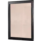 Royal Hampton 36 Inches Rectangular Wood Encased Mirror, Black