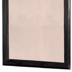 Miroir rectangulaire en bois encadré Royal Hampton de 36 pouces, noir