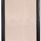 Miroir rectangulaire en bois encadré Royal Hampton de 36 pouces, noir