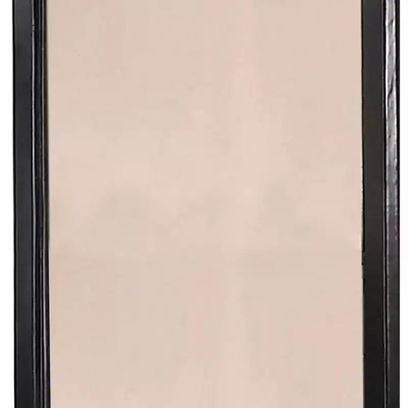 Miroir rectangulaire en bois encadré Royal Hampton de 36 pouces, noir