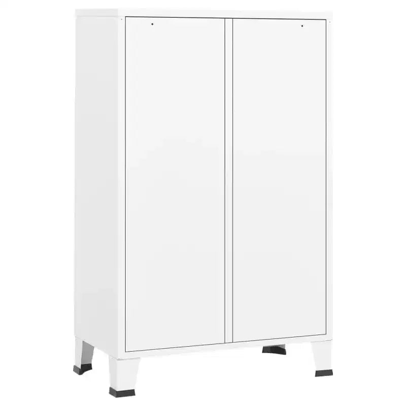 vidaXL Armoire en tôle noire avec étagères réglables moyennes