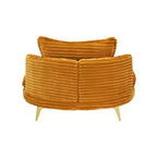Fauteuil d'appoint moderne avec ottoman, canapé simple surdimensionné rembourré, fauteuil de salon profond avec repose-pieds pour chambre, salon, bureau