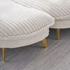 Fauteuil d'appoint moderne avec ottoman, canapé simple surdimensionné rembourré, fauteuil de salon profond avec repose-pieds pour chambre, salon, bureau