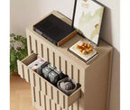 Commode de chambre à coucher avec 5 tiroirs, commode en bois de 120 cm de large, commode en bois pour TV, organisateur de rangement moderne, commodes modernes.