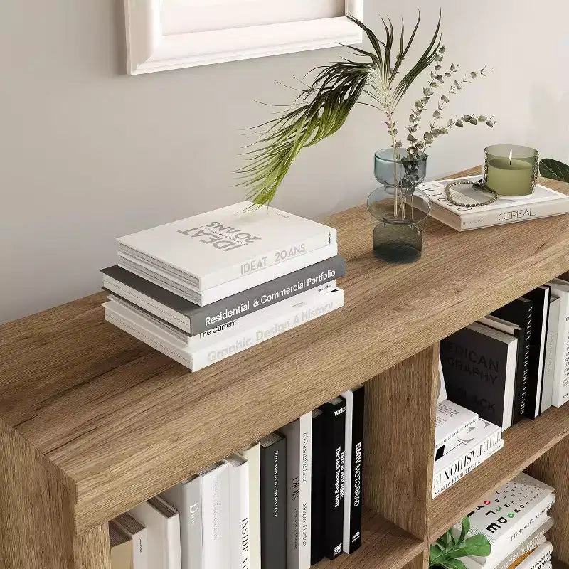 Meuble de rangement 6 cubes, étagère de présentation à 3 niveaux, étagère bibliothèque à casiers, bibliothèque moderne, bibliothèque ouverte en bois pour chambre, salle de classe, bureau