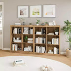 Meuble de rangement 6 cubes, étagère de présentation à 3 niveaux, étagère bibliothèque à casiers, bibliothèque moderne, bibliothèque ouverte en bois pour chambre, salle de classe, bureau